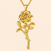 Rose Pendant Jewelry Set