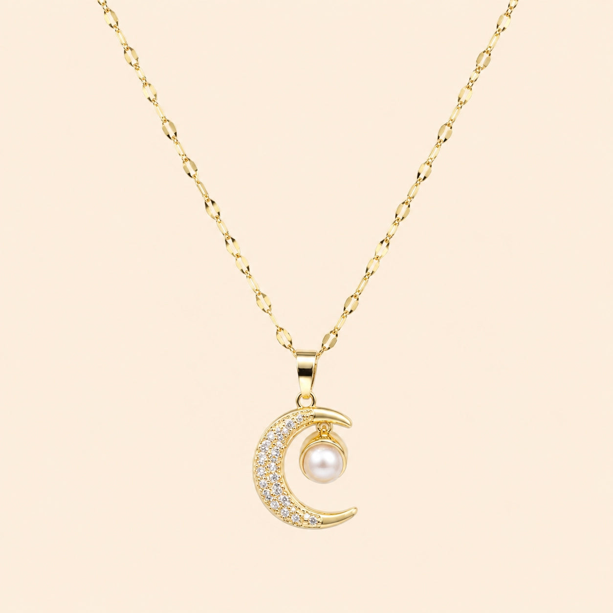 Moon Evil Eye Necklace