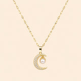 Moon Evil Eye Necklace