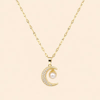 Moon Evil Eye Necklace