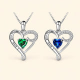 Mom Heart Sterling Necklace