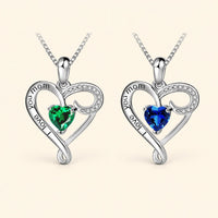 Mom Heart Sterling Necklace
