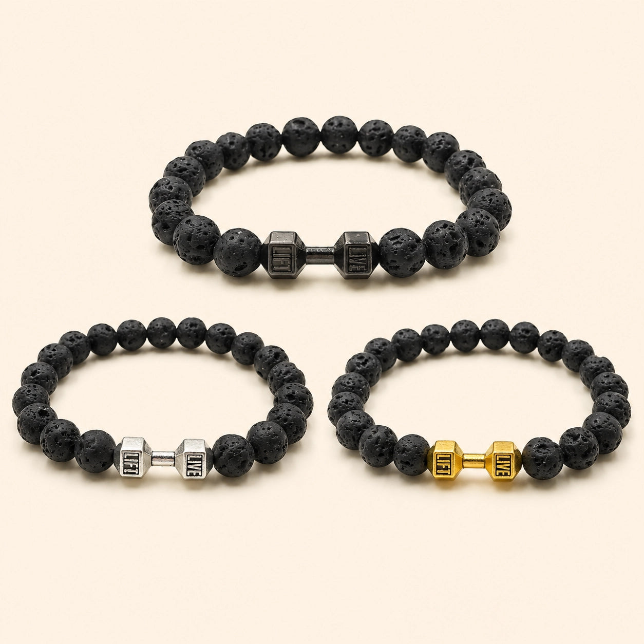 StoneFit™ Beaded Dumbbell Bracelet