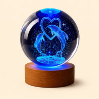Dolphin Crystal Ball Lamp