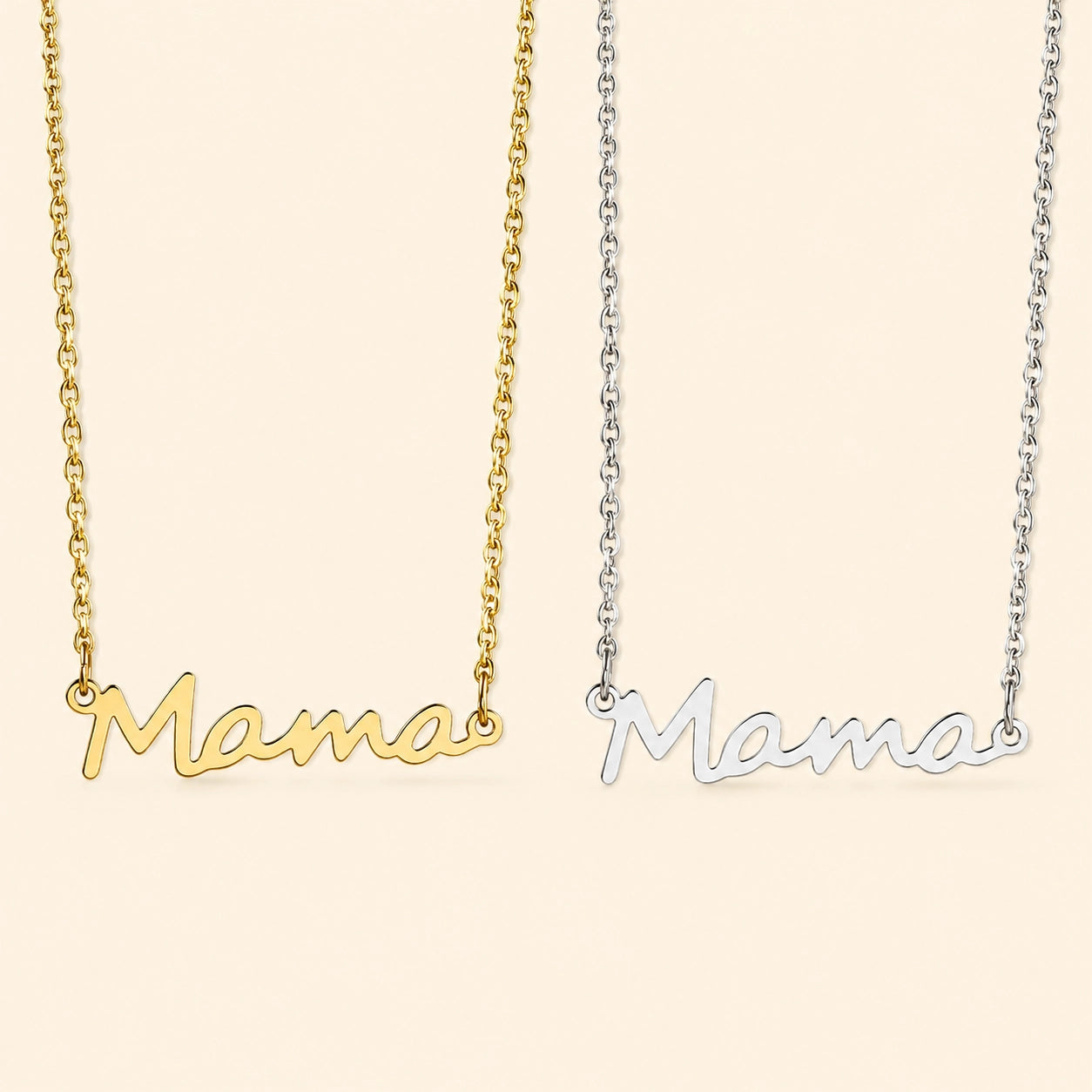 Mama Stainless Steel Necklace