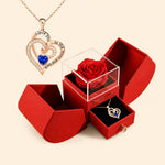 LoveEternal™ Rose & Heart Necklace