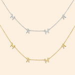 Mama Letter Pendant Necklace