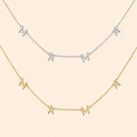 Mama Letter Pendant Necklace