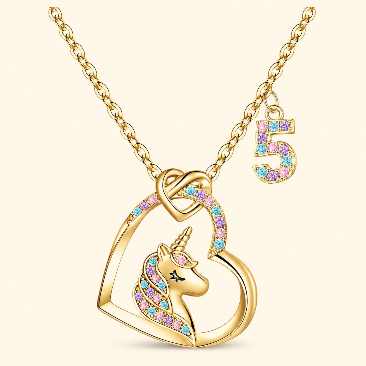 Unicorn Birthday Keepsake Necklace