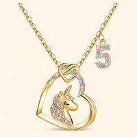 Unicorn Birthday Keepsake Necklace