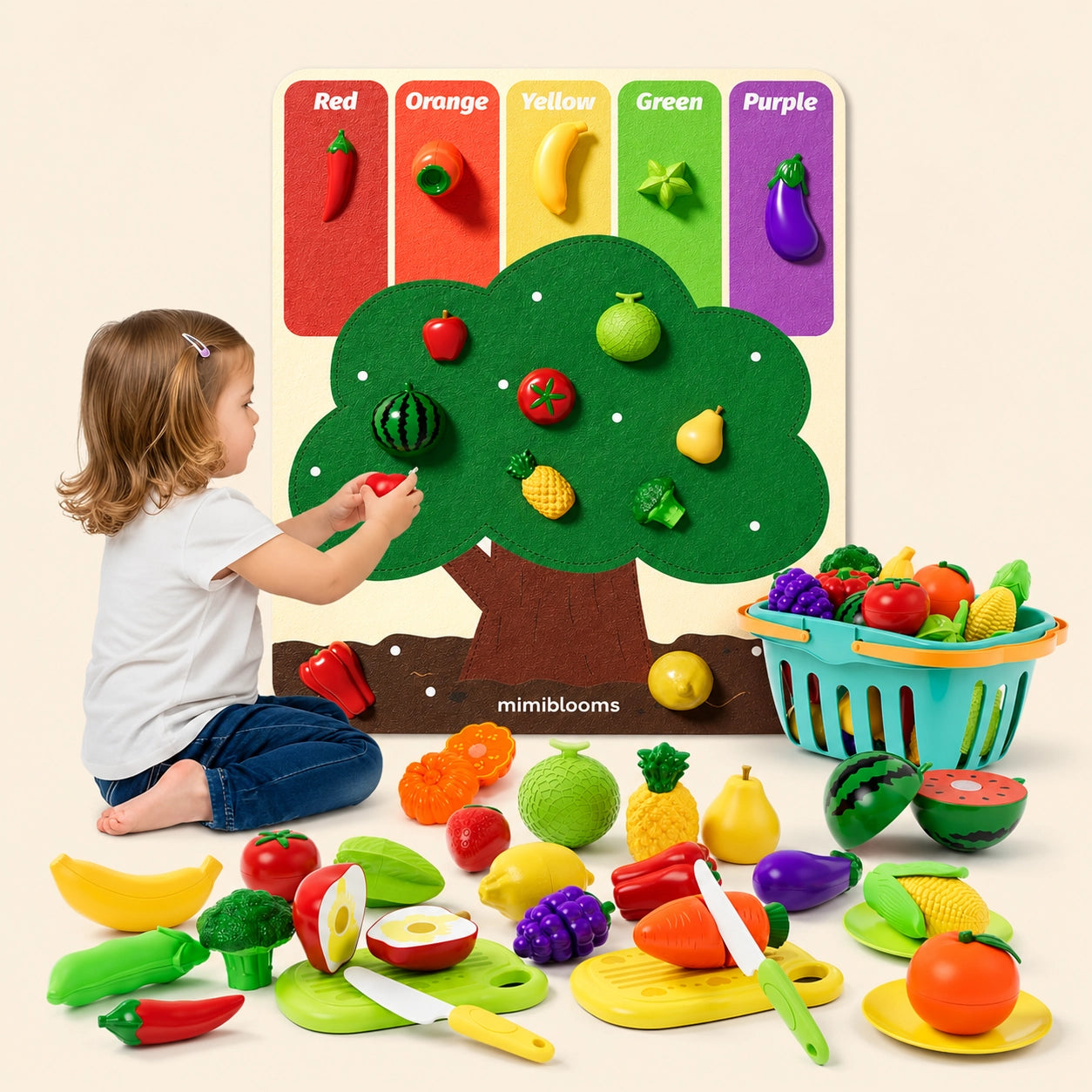 Pretend Kitchen Food Set