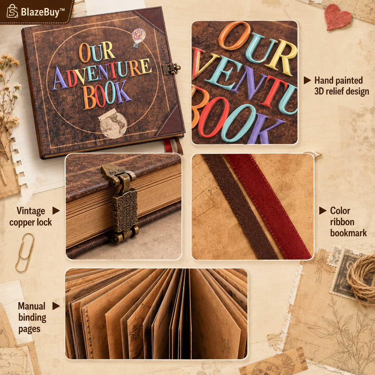 Adventure Memory Scrapbook Album