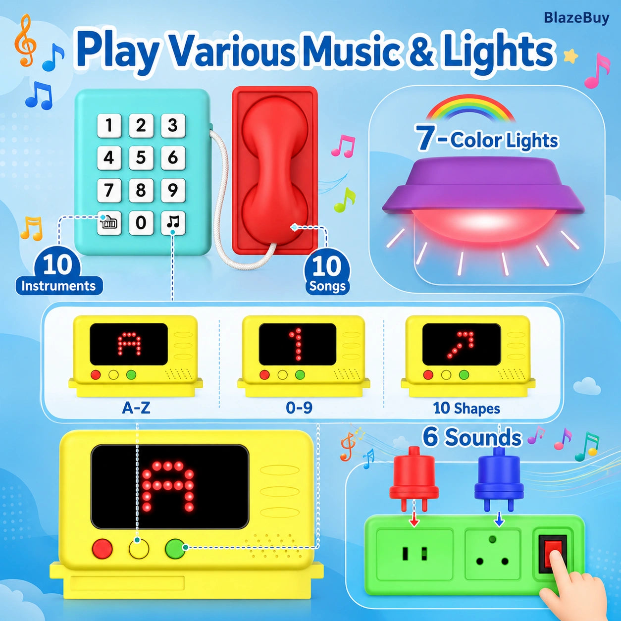 Toddler Learning Busy Board