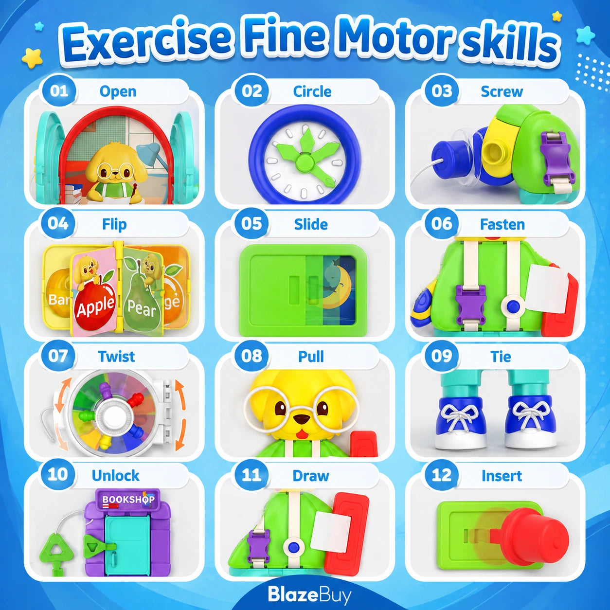 Toddler Learning Busy Board