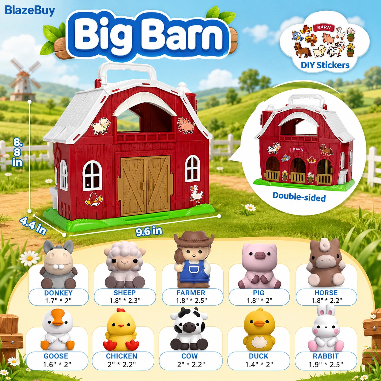 Toddler Farm Barn Playset