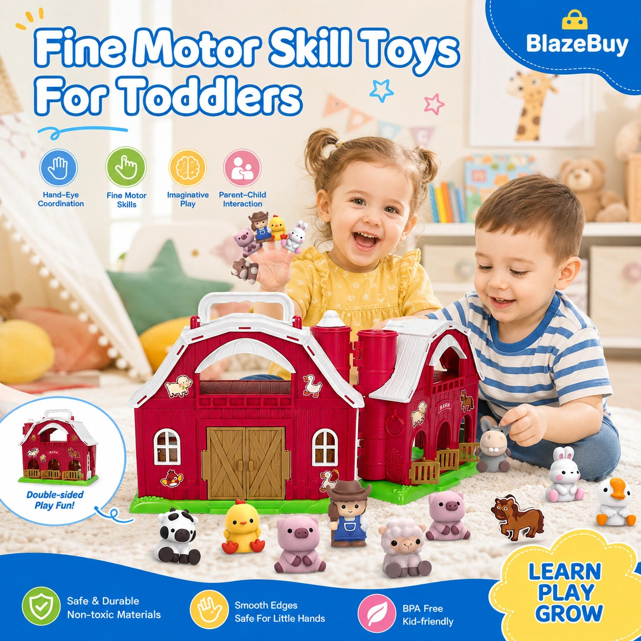 Toddler Farm Barn Playset