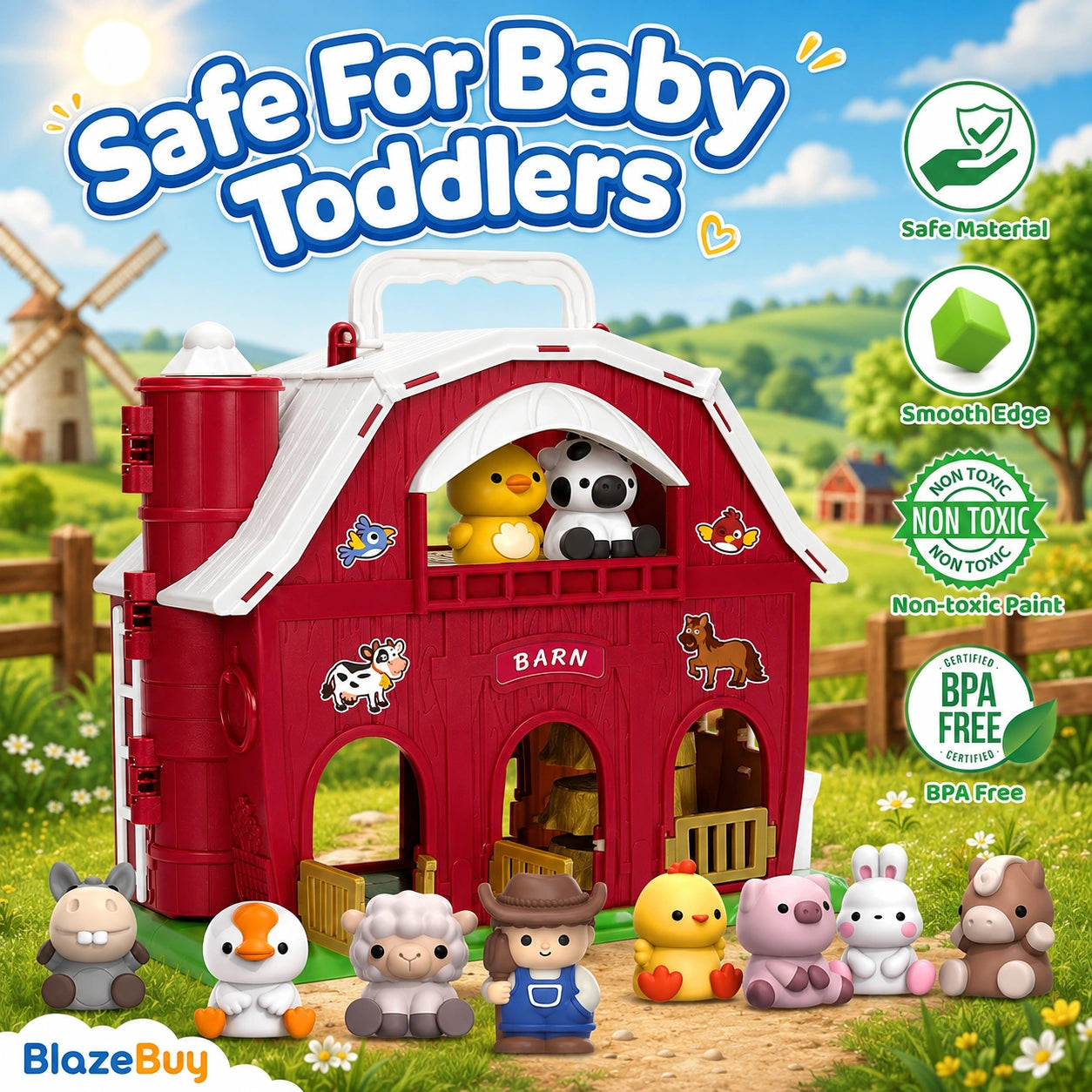 Toddler Farm Barn Playset