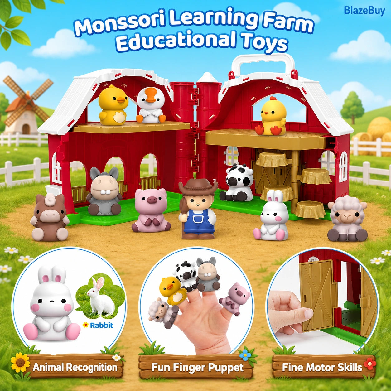 Toddler Farm Barn Playset