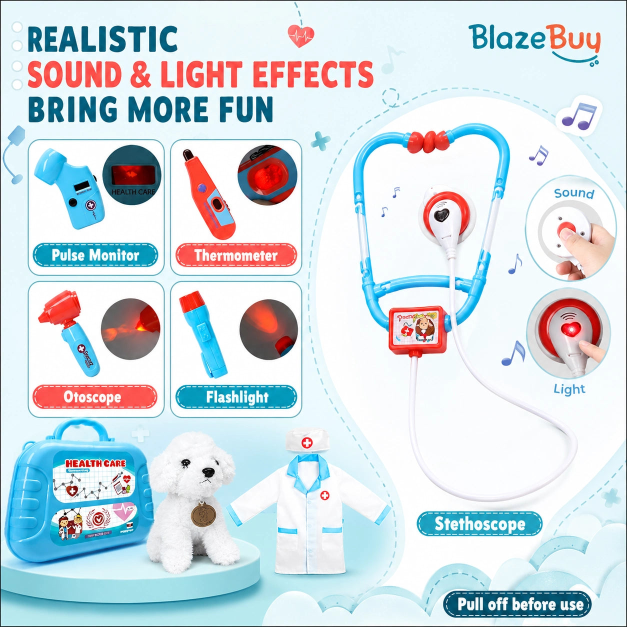 Kids Pretend Doctor Playset