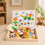 Wooden Magnetic Puzzle Easel