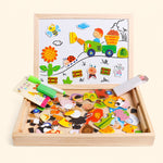 Wooden Magnetic Puzzle Easel