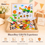Wooden Magnetic Puzzle Easel