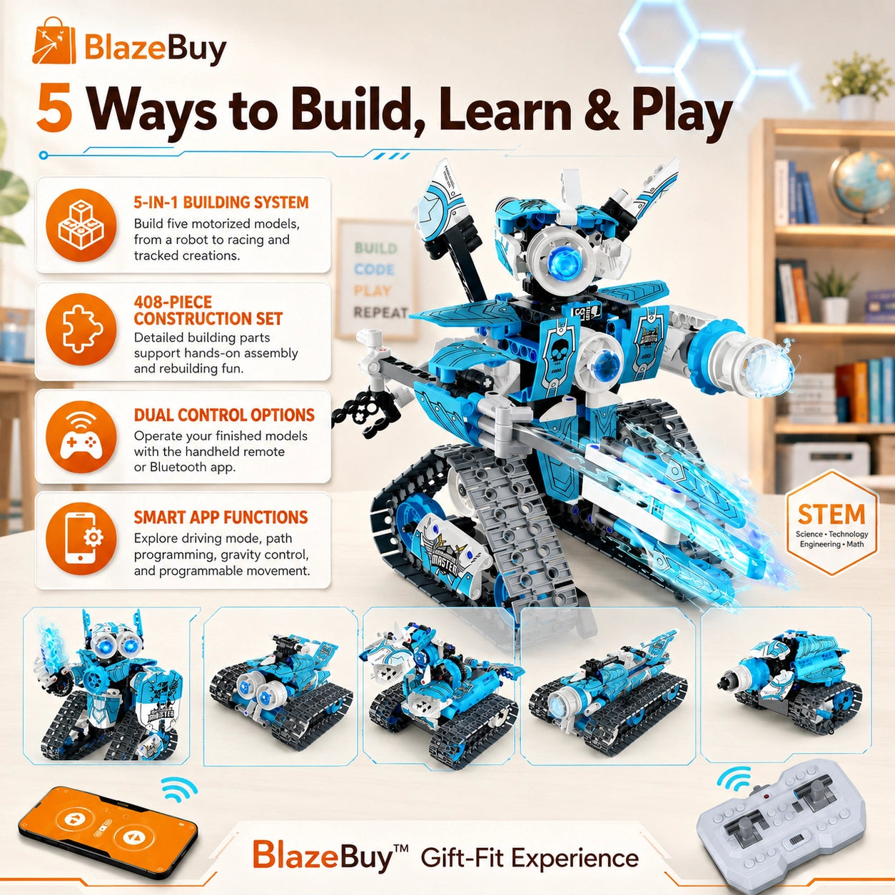RC Robot Building Kit