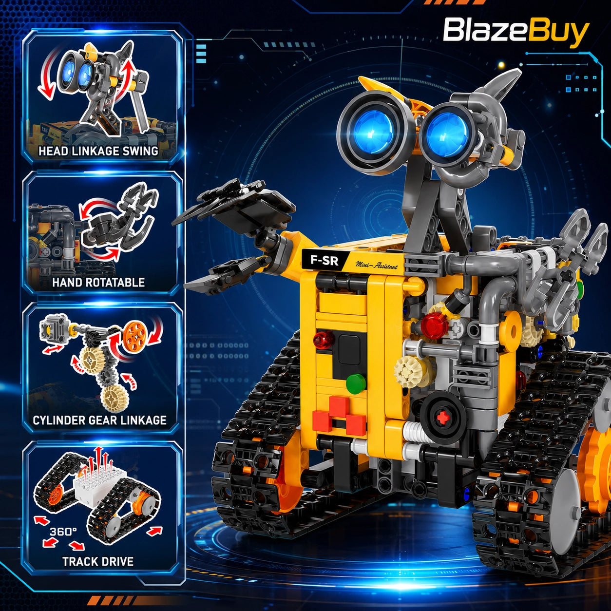 4-in-1 RC Robot Building Kit