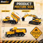 Construction Excavator Dump Truck Set