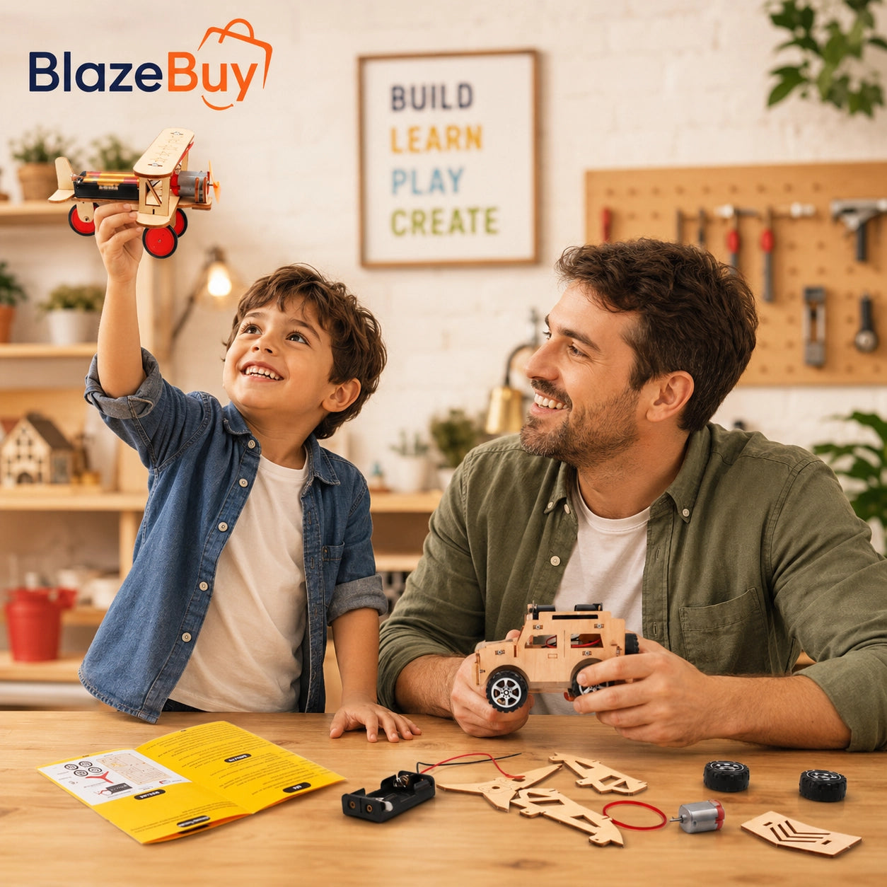 STEM Wooden Car Builder Kit