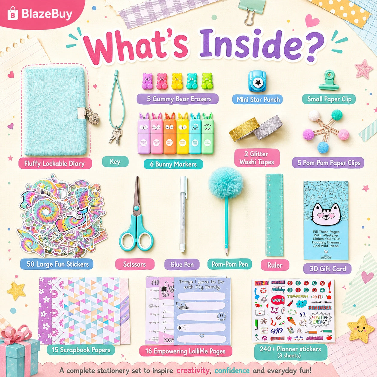 Creative Lockable Journal Craft Kit
