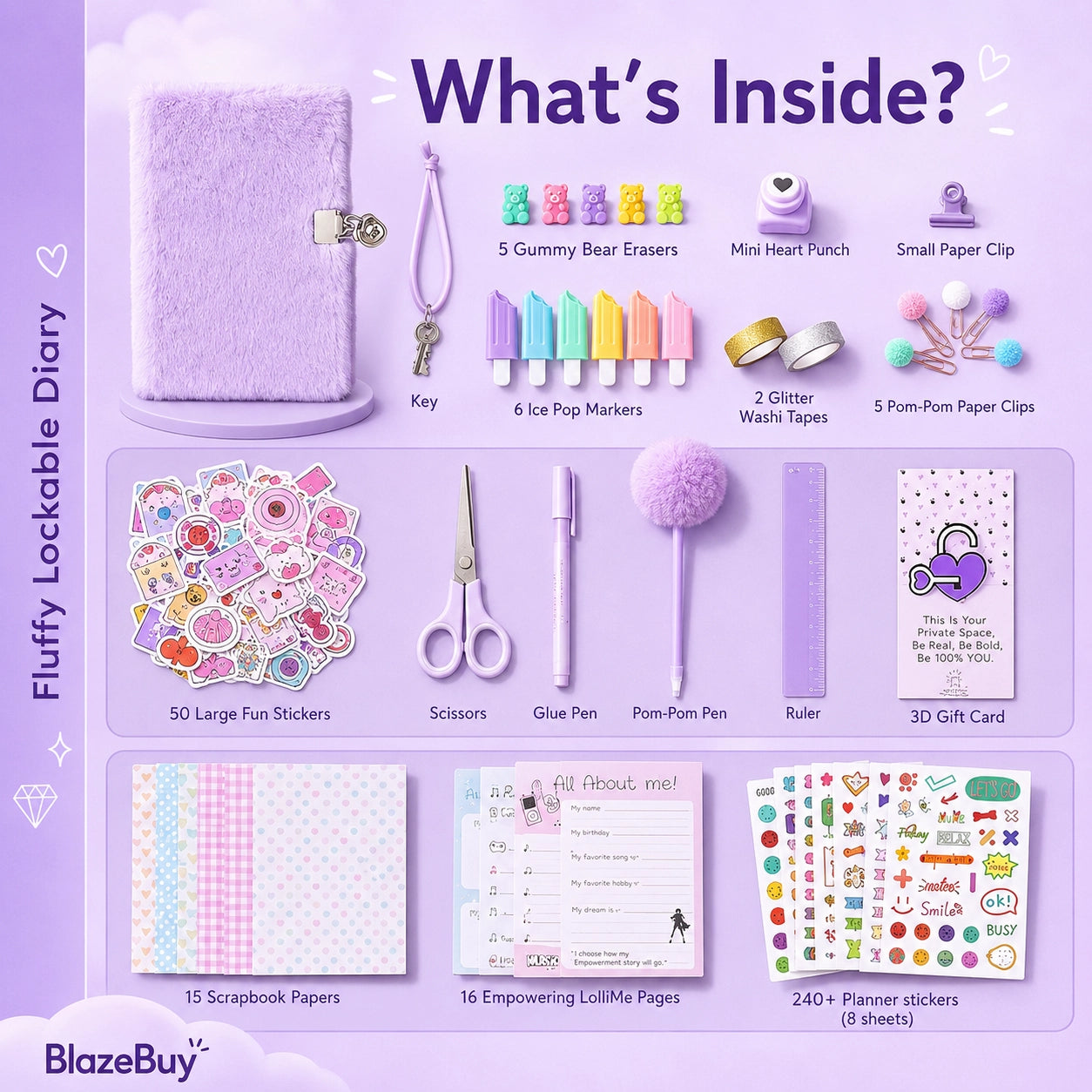 Creative Lockable Journal Craft Kit