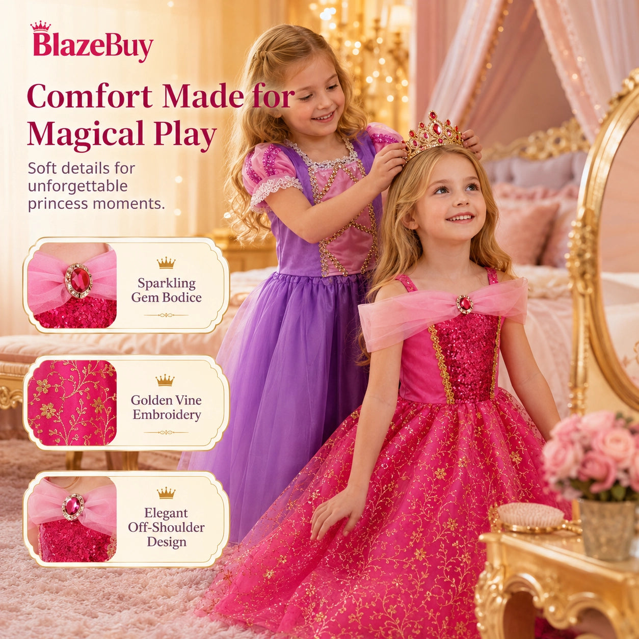 Princess Dress Up Trunk Set