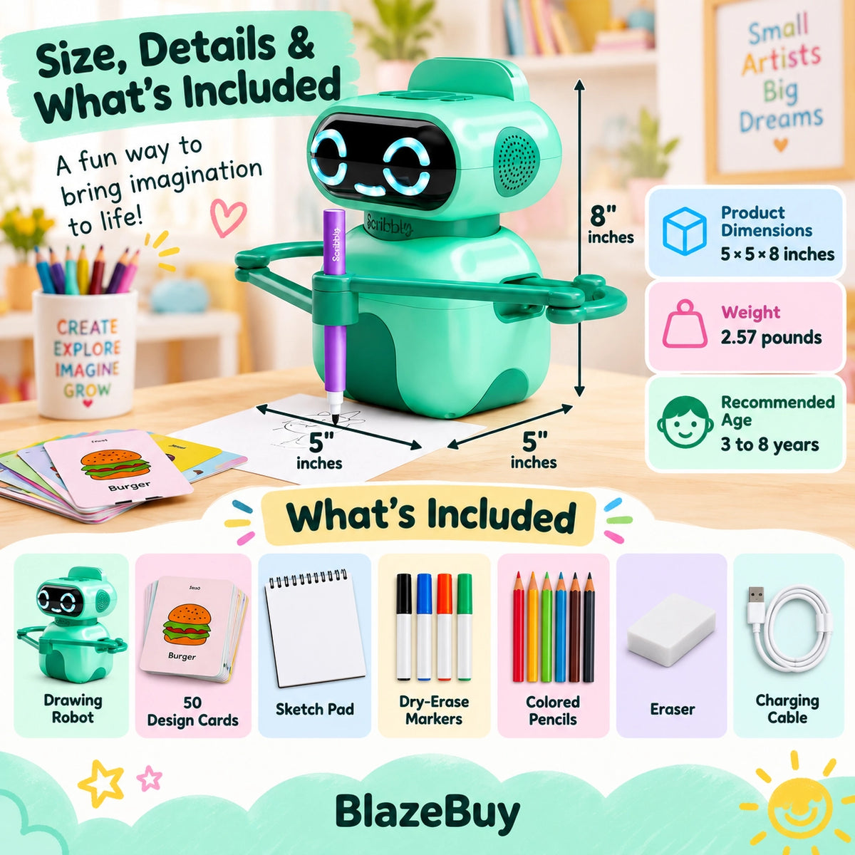 Interactive Drawing Robot Toy