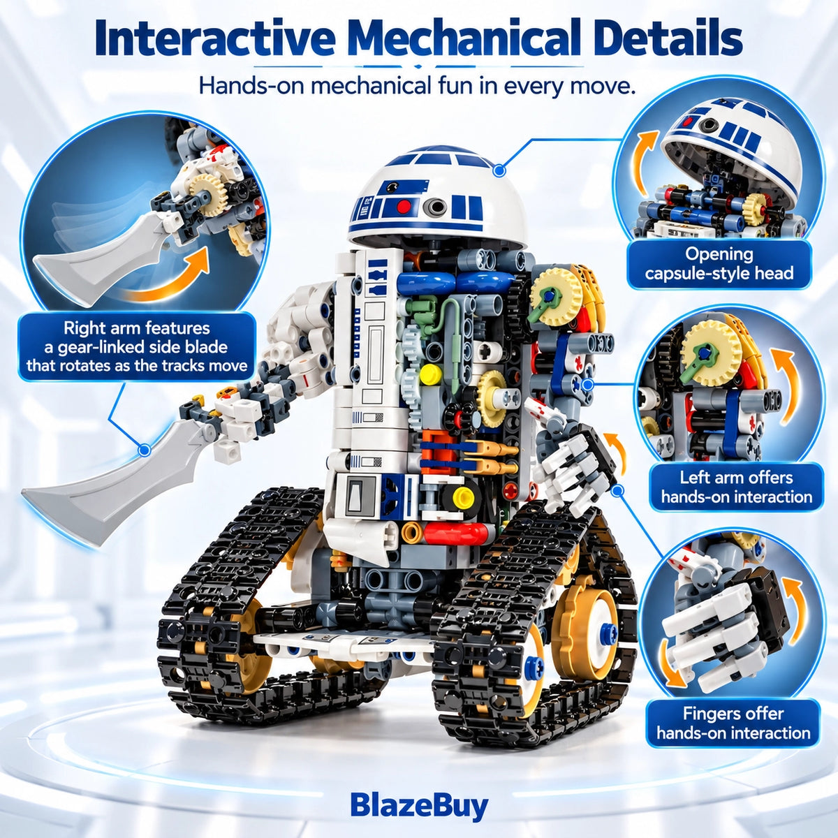 3-in-1 RC Robot Building Set