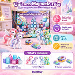 Magnetic Unicorn Castle Building Set
