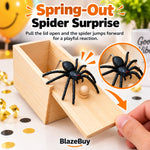 Wooden Spider Prank Box