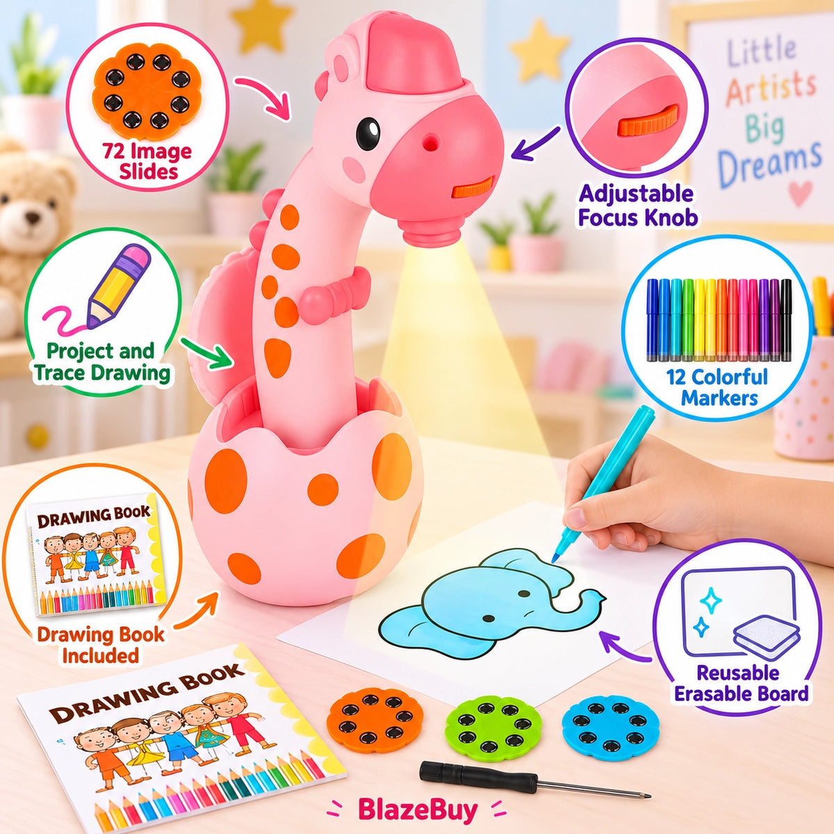 Kids Projector Drawing Set