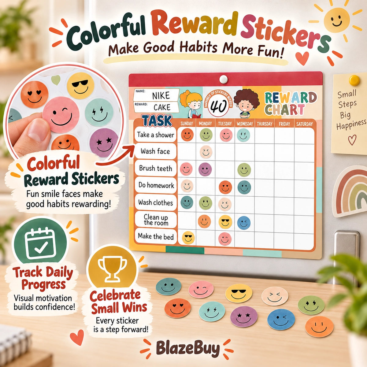 Boho Chore Reward Chart