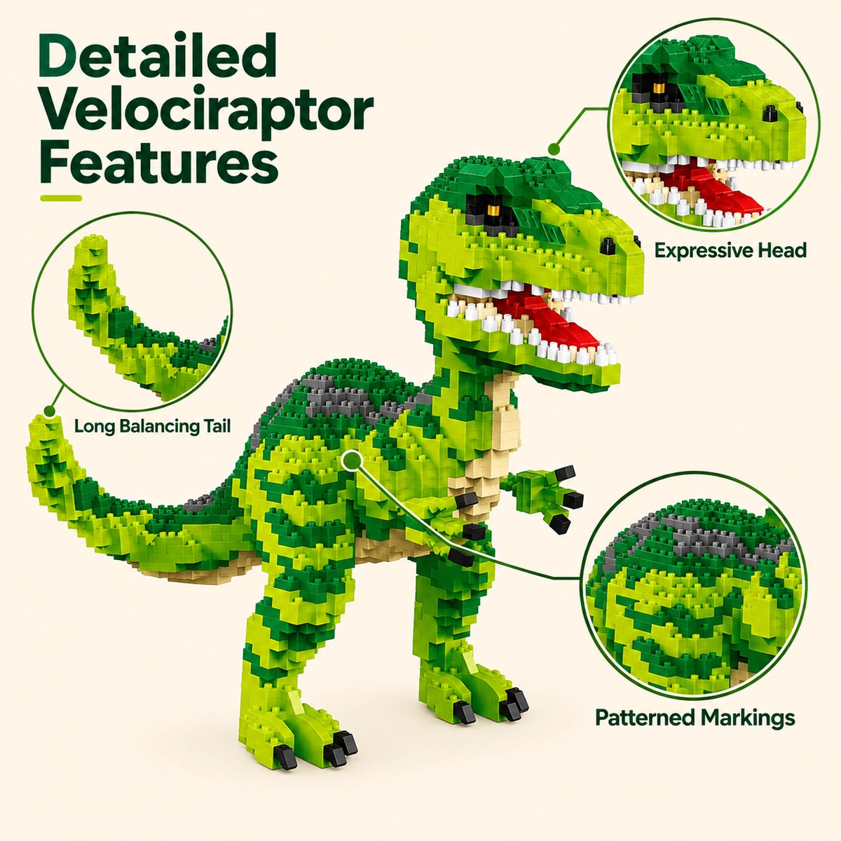 Dinosaur Micro Block Model Set