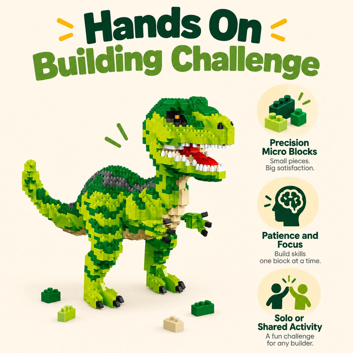 Dinosaur Micro Block Model Set