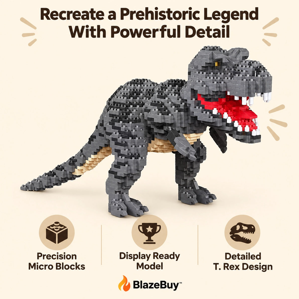 Dinosaur Micro Block Model Set