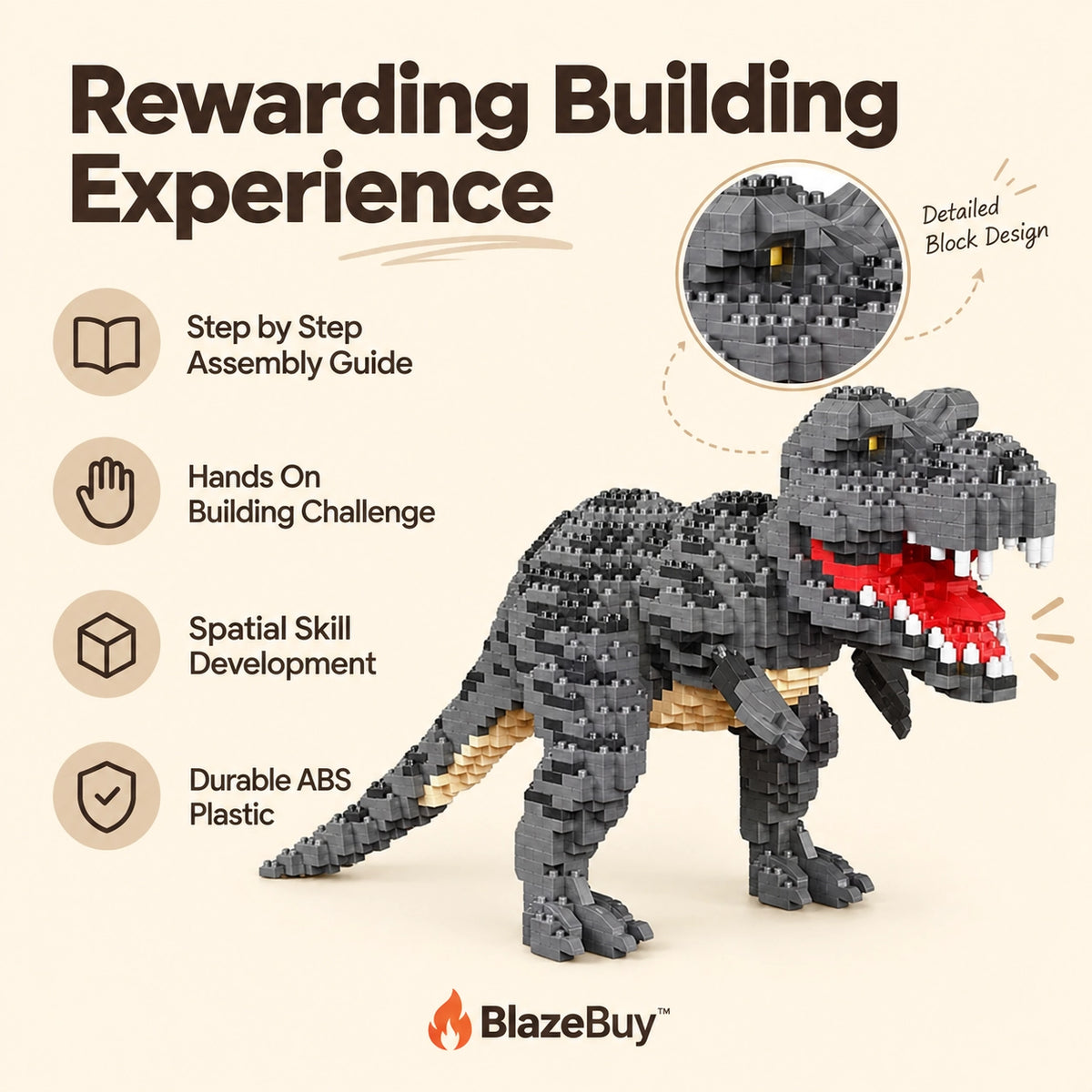 Dinosaur Micro Block Model Set