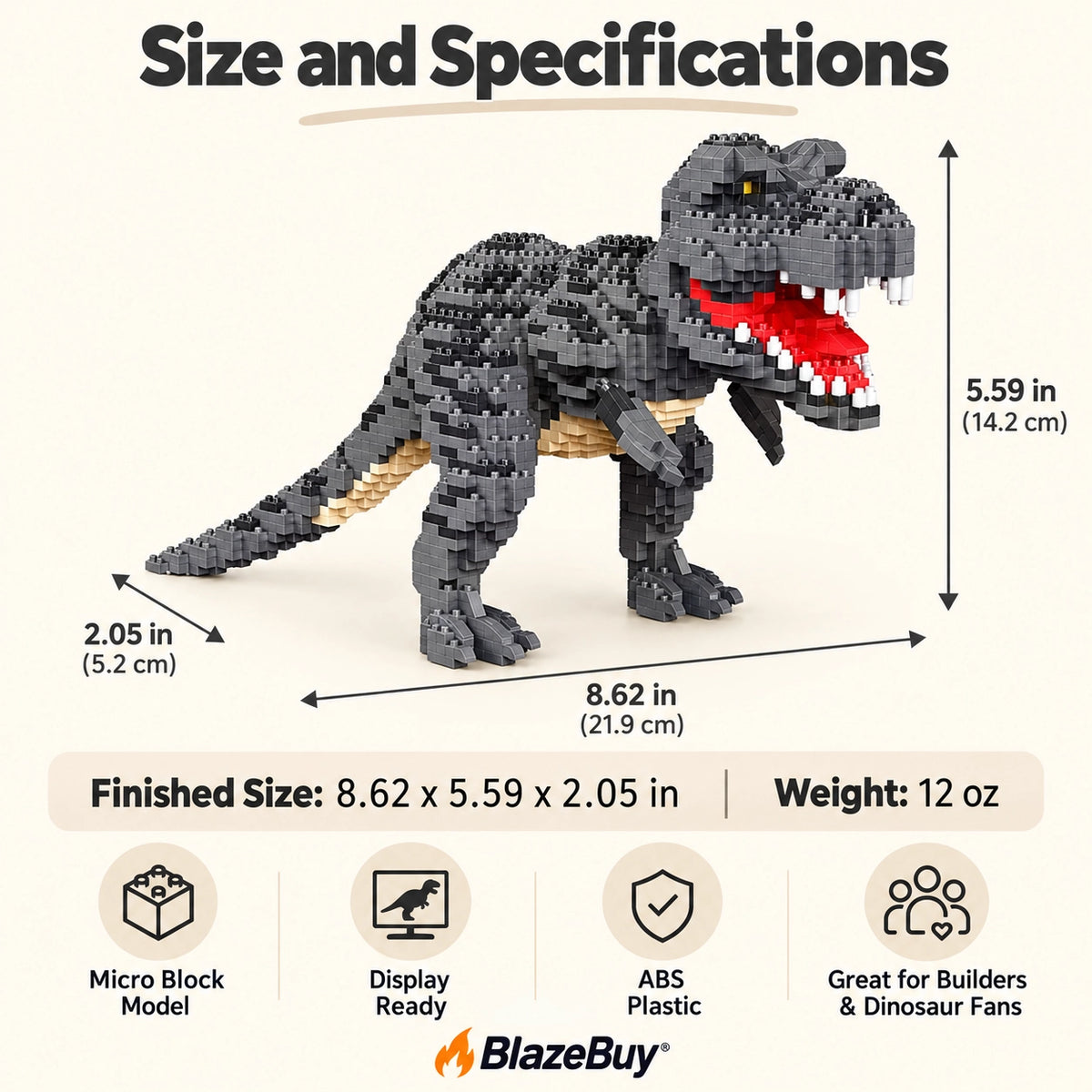 Dinosaur Micro Block Model Set