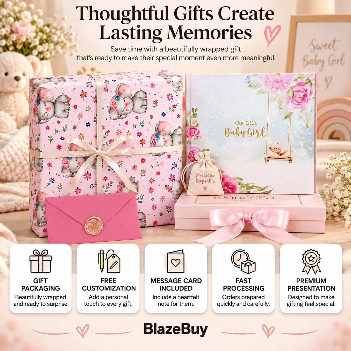 Baby Girl Memory Book