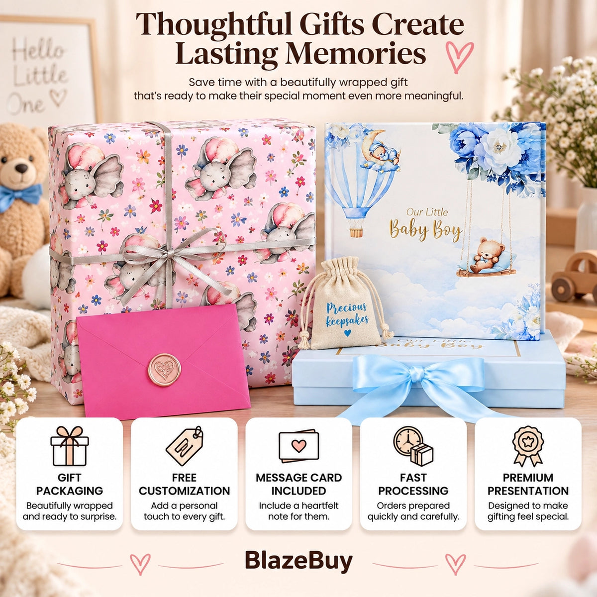 Baby Girl Memory Book