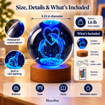 Dolphin Crystal Ball Lamp