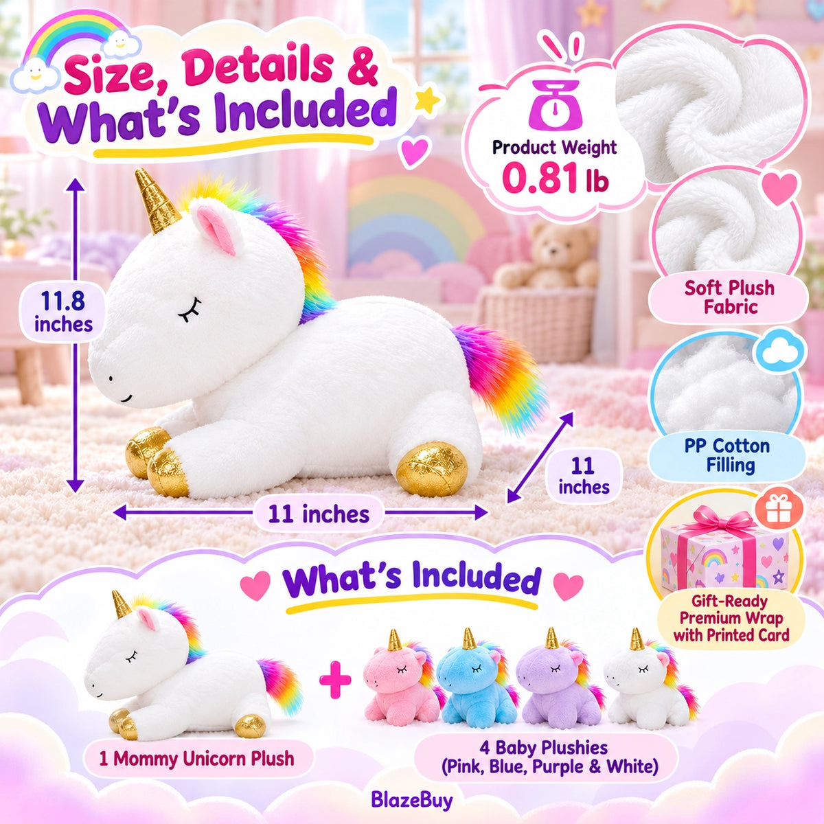 Mommy Plush Animal Toy Set