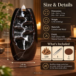 Ceramic Waterfall Incense Burner