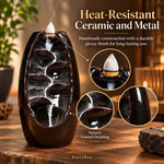 Ceramic Waterfall Incense Burner